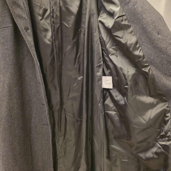 DONNYBROOK WOOL BLEND LONG COAT FAUX FUR HOOD SLEEVES WOMEN'S SIZE 18 - Picture 6 of 10